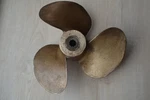 Vint. Michigan 8" Bronze Brass 3 Blade Boat Propeller Wheel AMC501.. Fixed Price $28.99.