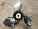 New Left Hand 14 1/4" X Suzuki Ss Propeller, 99105-0020L-18P, Yamaha, # 2800. Fixed Price $300.00.