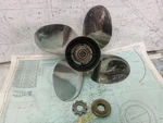 Boaters' Resale Shop Of Tx 2508 0201.06 Turbo Blade Ss 14.25RH21 Prop W Nut &. Fixed Price $165.98.