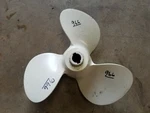 Aluminum 13" X 10P Michigan Wheel Prop, Pj 53, Very Old Pin Style Hub, # 966. Fixed Price $56.00.