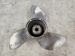 13 3/4" X 15P Omc Evinrude Johnson Ss Propeller, 384144, Spline Hub, P9402. Fixed Price $105.00.