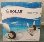 Solas Prop Titan D3 Mercury/honda Stainless 40-140HP #1441-138-15. Fixed Price $300.00.