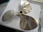 Inboard Propeller Is Michigan Dynaquad Nibral 16X15RH 1.250. Fixed Price $239.00.