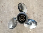 13 1/4" X 17P Solas Stainless Propeller, Fits Spline Suzuki Stroke, # 2371. Fixed Price $267.00.