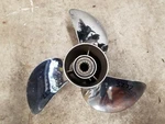 11 1/4" X Powertech Ss Propeller, YS50SCH3R12P, Yamaha Suzuki, # 3277. Fixed Price $200.00.