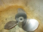 Honda Stainless Steel Propellor (3X15 1/4X17R). Fixed Price $80.00.