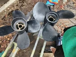 Set Volvo Penta Duo Type D4 Front Rear 3851444 3851424 Props. Fixed Price $475.00.