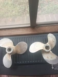 Vintage Oem Omc 1972 Johnson 9.5 Outboard Motor 3 Blade Propellers. Fixed Price $78.99.