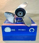 New Omc J/e Viper 14 3/4 X 21 Stainless Left Hand Propeller #176902. Fixed Price $199.99.