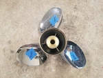 New Left Hand 14 1/4" X Suzuki Stainless Prop, 99105-0020L-18P, Yamaha #3060. Fixed Price $334.00.