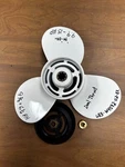 Nib Nos Yamaha 3/4 X 1/2 9.9-15 Hp Propeller 683-W4592-02 +deflector Ring. Fixed Price $60.00.