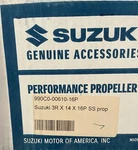 Suzuki Oem Stainless Steel Right Hand Propeller 990C0-00610-16P. Fixed Price $549.95.