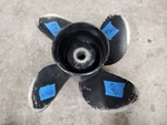 Aluminum Blade 3/4" 17P Solas Prop, (o) D4X12.75X17R, Omc Evinrude, P9363. Fixed Price $30.00.
