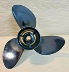 Good Used J/e 40-70 Hp Michigan 12 1/4 X 15 Aluminum Propeller #013010. Fixed Price $189.99.