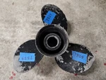 Aluminum 13 3/4" X 15P Quicksilver Black Diamond Prop, 2034P15, Flo Torq, P7329. Fixed Price $17.00.
