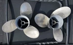 2(TWO) Quicksilver Mirage Blade Stainless Steel Propellors - #48 13243 A5 21P. Fixed Price $899.00.