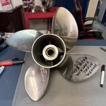 Honda Mercury Yamaha Outboard Propeller 14X18 Blade Right Hand Stainless Steel. Fixed Price $480.00.