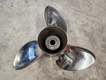 3/8" X 17P Michigan Wheel Ss Prop, 013030, Omc Evinrude Johnson Hub, P10352. Fixed Price $265.00.