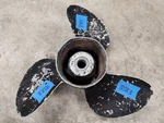 Aluminum 15 1/2" X 19P Michigan Wheel Prop, Smc 378 Cup, 031037, Mercury, P8583. Fixed Price $20.00.