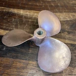 12 Hyde 13 Brass Propeller Fuwrnco 11 Diameter Reconditioned Rh. Fixed Price $200.00.