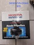 Like New Honda Marine Aluminum Prop. Fixed Price $70.00.