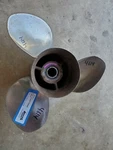 14" X 19P Mercury Stainless Propeller, 48-73980-19, Yamaha Honda, P4614. Fixed Price $145.00.