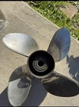 Omc Renegade 13 1/2 X 27 Stainless Steel 15 Spline Prop. Fixed Price $200.00.
