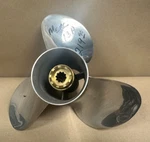 New Solas Mercury 1/8 X Stainless Outboard Propeller # 1231-101-13. Fixed Price $139.99.