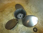 Johnson 90HP Stroke Outboard Solas Stainless Steel Propellor (2441-133-17). Fixed Price $125.00.