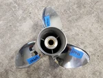 New 10" X Powertech Ss Prop, SRA3R12POM35 Omc Evinrude 14 Spline P10940. Fixed Price $285.00.