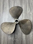 Federal Equi-poise Brass 3 Blade Propeller 18X19 18RH19 1-1/4" Taper Bore. Fixed Price $499.00.