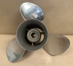 Used Oem Michigan Mercury 13 1/2 X 23 Stainless Outboard Propeller # 033006-1. Fixed Price $149.00.