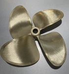 Oj Brass Mastercraft Propeller 14.25 X 14.5 Lh. Fixed Price $750.00.