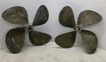 24 X 26 Lh Rh Michigan Blade 1-3/4" Bore Propeller Set Inboard Wheel M21. Fixed Price $2000.00.