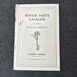 Johnson Outboard Motor Repair Parts Catalog 43-187 Models MS-38 MS-39 MD-38. Fixed Price $14.00.