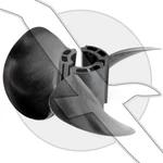 Volvo Penta X6 Forward Front Replacement Prop Blade Set 3807934 3861596. Fixed Price $49.99.
