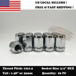 20PC 12X1.5 Fit Chrysler Chrome Wheel Lug Nut Bulge Acorn Conical Seat 3/4" Hex. Fixed Price $20.60.