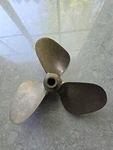 Vintage Brass Bronze Boat Propeller, Johnson Oj 10 1/4, 13 Pitch. Fixed Price $95.00.