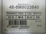 New Oem Mercury Zeus M6 Propeller 48-8M8023840 Stainless Steel 5 Blade Lh Front. Fixed Price $3182.80.
