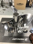 Set Of 25PITCH Yamaha Rrp Stainless Steel Propellers Dual 25MR 25MF. Fixed Price $700.00.