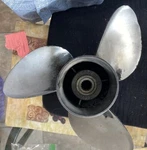 14-3/4" X Pitch Omc, Johnson, Evinrude Sst Stainless Prop, 176615. Fixed Price $50.00.