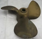 Vintage 10 Michigan SMC622 3 Blade Bronze Propeller Brass (pre-owned). Fixed Price $55.00.