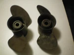 Mercury Quicksilver Quantity Two Bronze Props For Decorations,free Freight. Fixed Price $59.95.