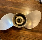 Rare Columbian M3A Stainless Steel Blade 14.25 Propeller Outboard Motor. Fixed Price $80.00.