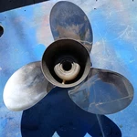 Chrysler/force Propeller, 13 3/4" X 15P Stainless Steel Michigan Wheel #073007. Fixed Price $125.00.