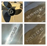 Solas Rubex 9511-143-21 Aluminum Blade Propeller Black. Fixed Price $25.00.