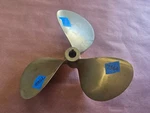 Ni-bral 13" X 17P Michigan Wheel/federal Inboard Prop, 1" Bore, 13RH17, P7560. Fixed Price $343.00.