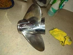 Apollo Stainless Steel Boat Prop 13 1/8 X 19. Fixed Price $170.00.