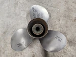 1/4" X 9P Mercury Stainless Propeller, 48-97868-9, 13 Spline Hub, P10412. Fixed Price $139.00.