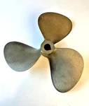 14X16 Rh Ni-bral Cup Boat Propeller 1" Shaft Bronze Michigan Federal 3-BLADE. Fixed Price $285.00.